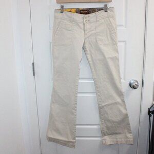 Hollister Vintage Khaki Pants Low Rise Boot Cut Size 5 Regular